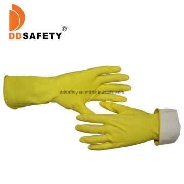 Global Hot Sale Yellow Household Latex Hand Kitchen Washing Work Gloves Ce 2121X